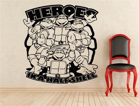 Turtles Teenage Mutant Ninja Stickers Wall Vinyl Decals Home