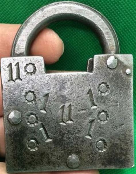 Antique Wrought Iron Padlock Riveted With A Secret And Catawiki