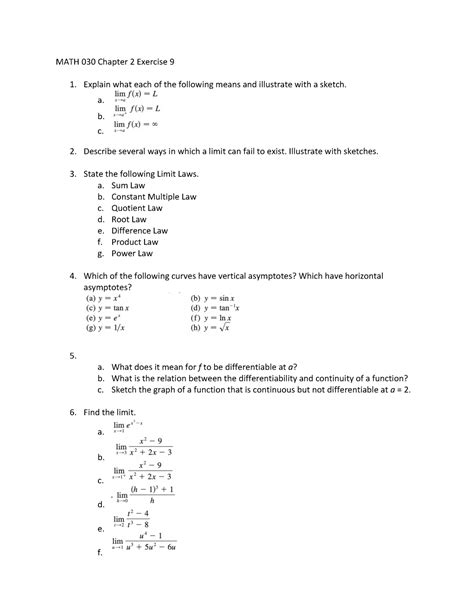 Math 030 Chapter 2 Exercise 9 Math 030 Chapter 2 Exercise 9 Explain