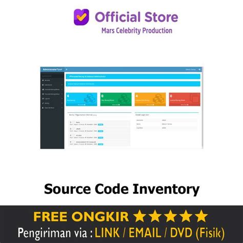 Jual Source Code Aplikasi Inventory Stok Inventori Stock Barang V