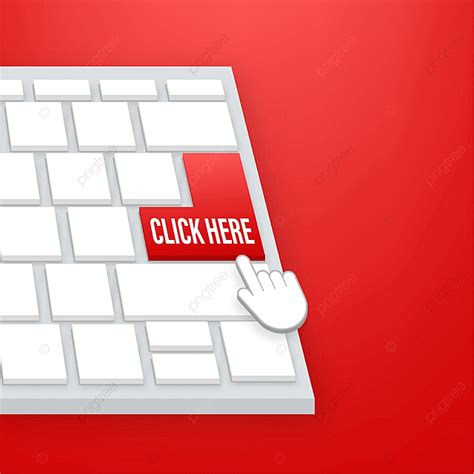 Button Click Here Vector Hd PNG Images Click Here Button With Hand