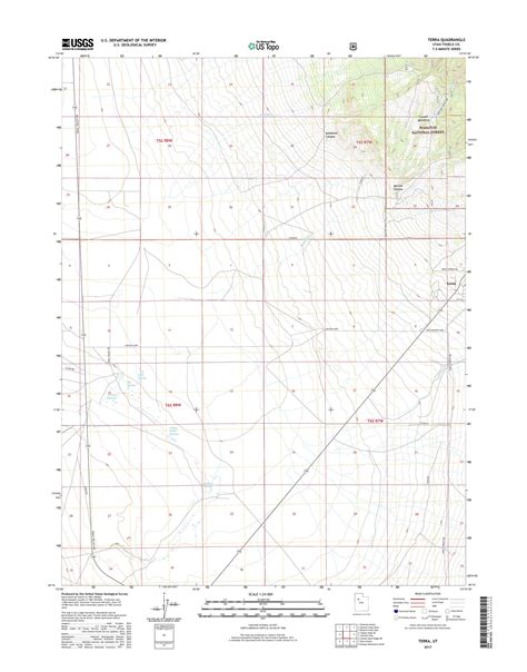 Mytopo Terra Utah Usgs Quad Topo Map