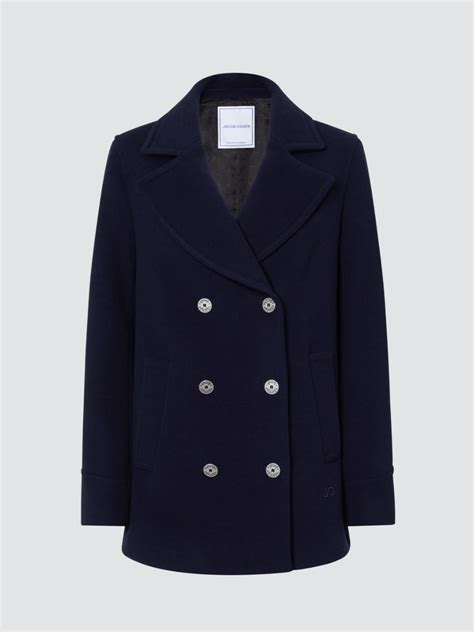 Blue Wool And Cashmere Peacoat Blue Jacob Cohën™ Gb