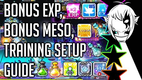 Bonus Exp Meso And Training Setup Guide For Maplestory Youtube