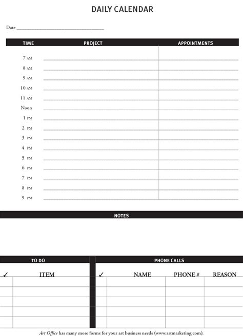 Daily Calendar Templates | 10+ Free Printable PDF, Word & Excel