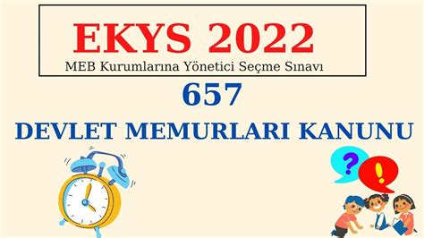 2 EKYS 657 Sayılı Devlet Memurları Kanunu Yasaklar 2022 YouTube