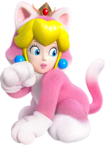 File Cat Princess Peach Artwork Super Mario 3d World Png Super