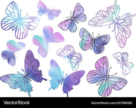 Purple Butterfly Clip Art SVG