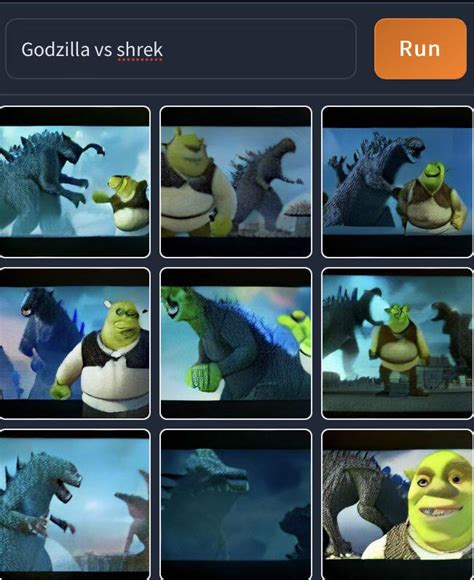 Godzilla Vs Shrek R Weirddalle