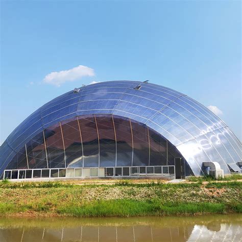 Spherical Custom Made Shape Intelligent Glass Greenhouse For Exhibition