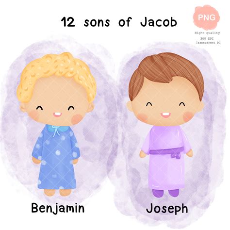 12 Sons Of Jacob Clip Art Jacob Sons Bible Based Bible Characters 12