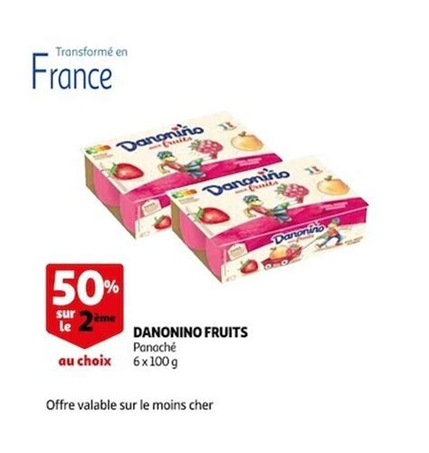 Promo Danonino Fruits Chez Auchan