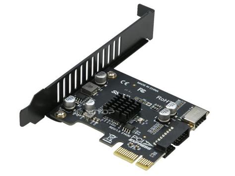 Pci E 1x To Usb 32 Gen1 5gbps 20pin Type E Front Panel Socket Usb 30 19pin Socket Expansion