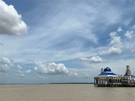 premium photo floating mosque  bagan datuk perak