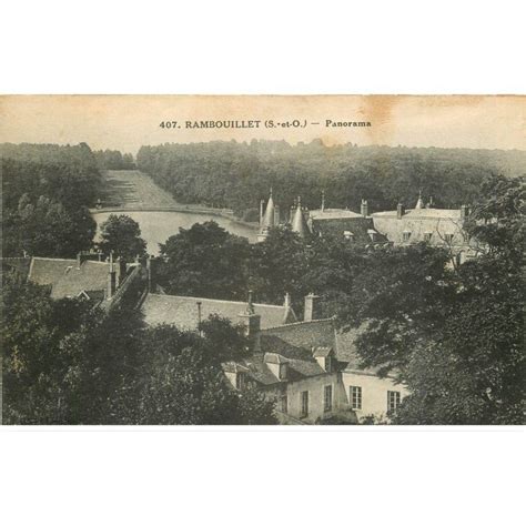 Carte Postale Ancienne 78 RAMBOUILLET Panorama Cartes Postales