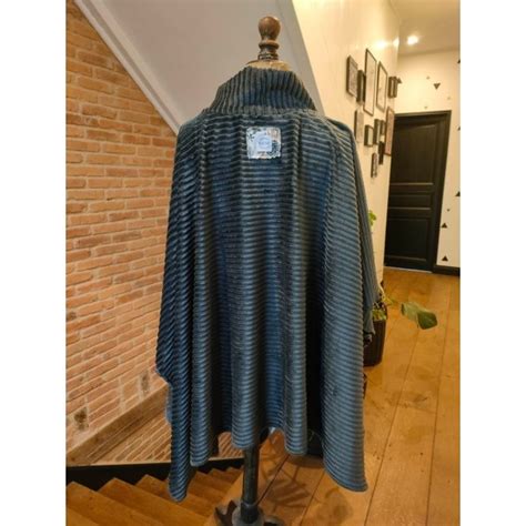 Poncho Adulte Doux Chaux Hiver Polaire Motifs Moderne Cocooning