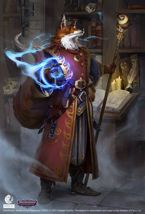 Artstation Pathfinder Wrath Of The Righteous Kitsune Sorcerer Egor