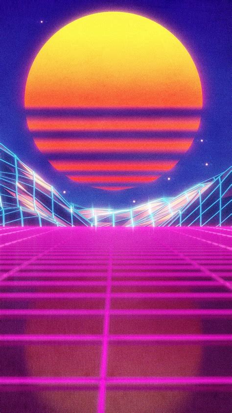 1080p Free Download Neon 80s Vaporwave Waves Retro Waves Hd