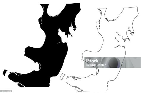 Lake County State Of Tennessee Map Vector Illustration Scribble Sketch ...