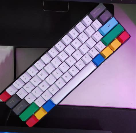 Rk61 61 Key Ansi Layout Pbt Keycaps 10 Pc Blank Keybaps For Ctrl