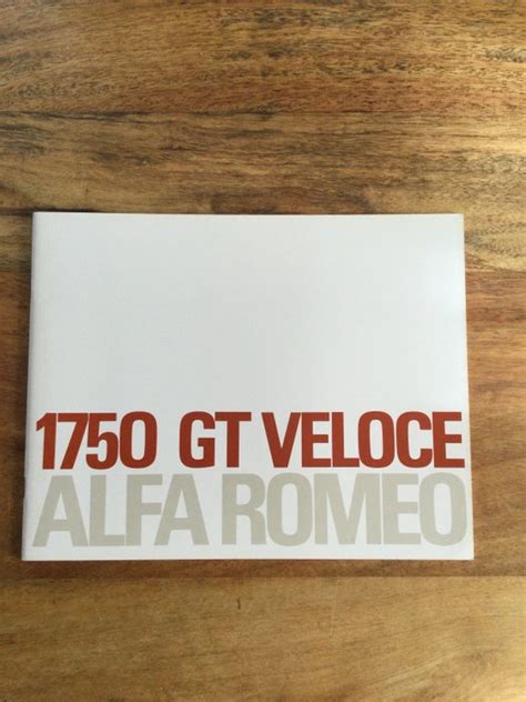 Brochures Catalogues Alfa Romeo Gt Veloce Catawiki