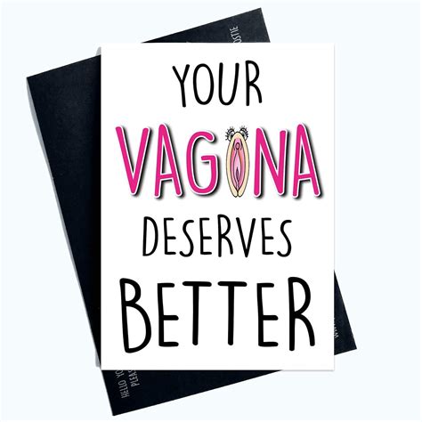 Peachy Antics Funny Break Up Cards Your Vagina Deserves Better Divorce Cheer Up