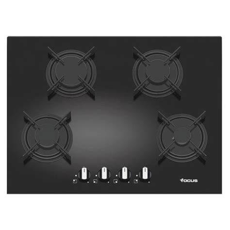 Plaque De Cuisson FOCUS F410B 4 Feux 70 Cm Noir