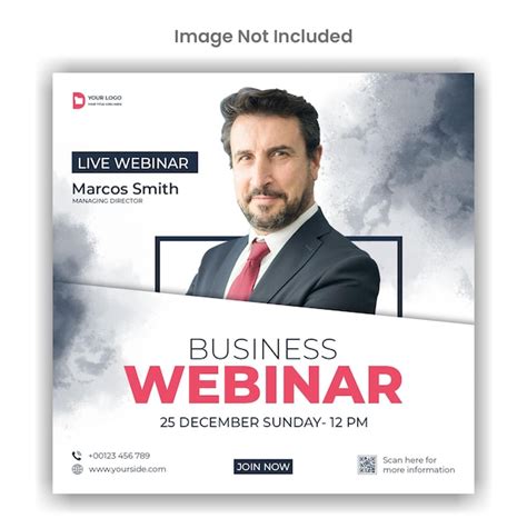 Premium Psd Webinar Conference Social Media Or Instagram Post Template