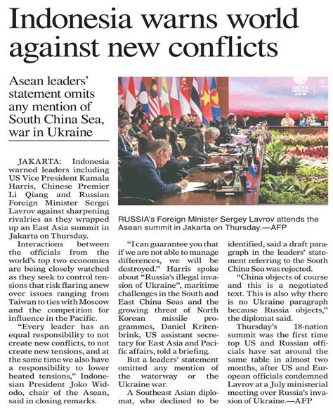 Dawn Epaper Sep 08 2023 Indonesia Warns World Against New Conflicts