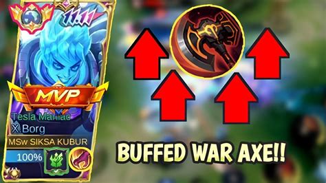 BUFFED WAR AXEX BORG 100 TRUE DAMAGE SUPER MASSIVE BEST BUILD X