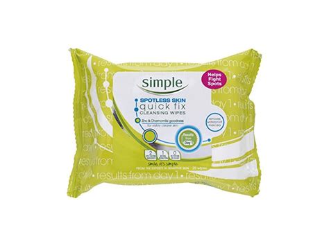 Simple Spotless Skin Quick Fix Cleansing Wipes 25 Pieces Ingredients And Reviews