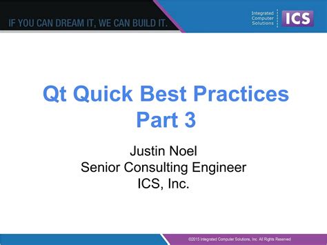 Best Practices In Qt Quickqml Part Iii Ppt