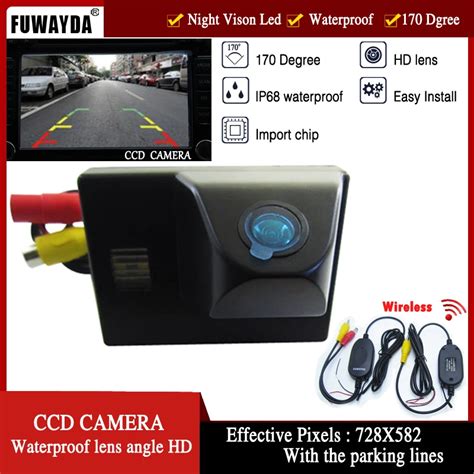 FUWAYDA monitores de estacionamiento impermeables CCD HD cámara de