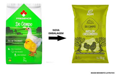 Ra O Comida Presence Adm Para Aves Em Crescimento Pintinho Linha Do