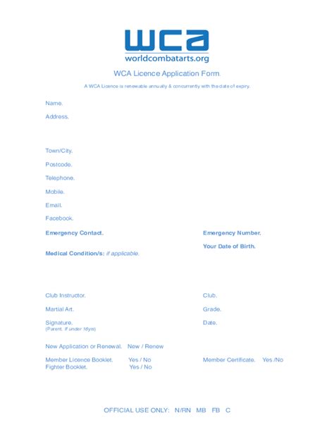 Fillable Online WCA Forms And TemplatesMN Board Of Water Soil