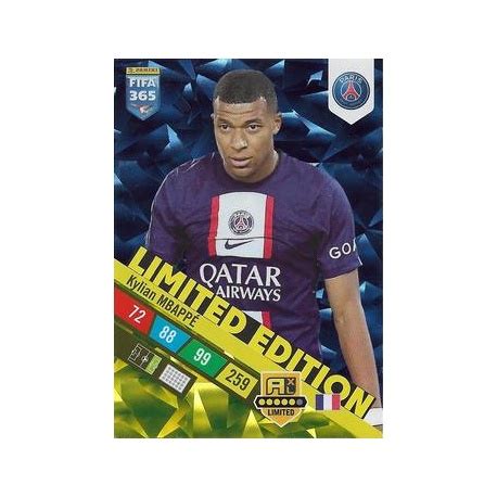 Trading Cards Kylian Mbappé Limited Edition Panini Fifa 365 Adrenalyn ...