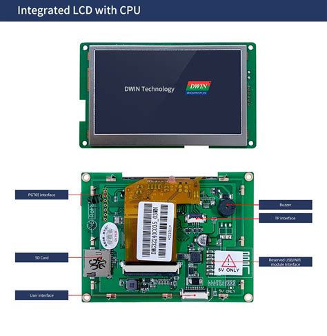 Buy DWIN 4 3 Inch HMI TFT LCD No Touch TN TFT 480x272 300nit UART LCM