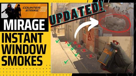 CS2 Mirage Instant Window Smokes UPDATED YouTube