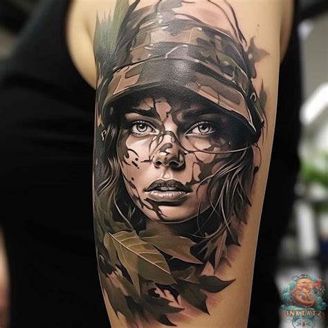 56 Camo Tattoos: A Rising Trend Among Tattoo Enthusiasts - inktat2.com