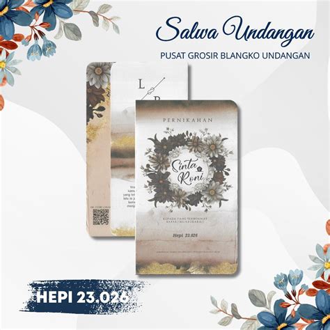 Jual Blangko Undangan Pernikahan Hepi Atau Kertas Undangan