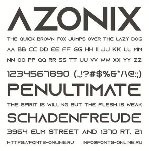 Azonix Font