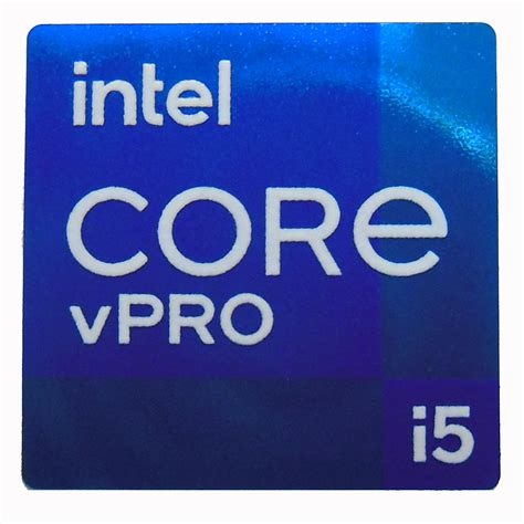 original intel core  vpro sticker   mm
