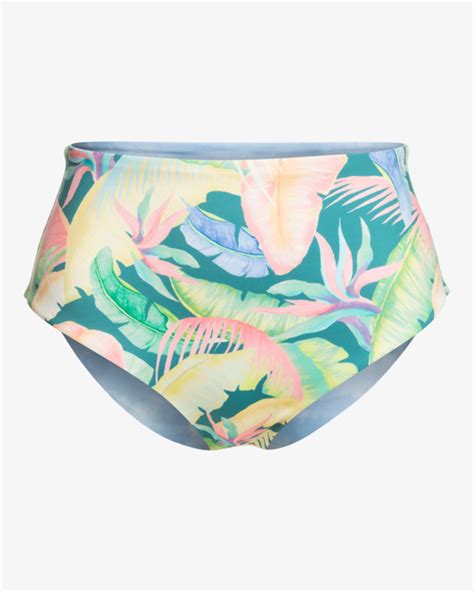 Rides And Tides Trop Hi Retro Reversible Bikini Bottoms For Women