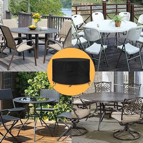 Housse De Protection Pour Table De Jardin Ronde Et Chaises Housse Pour