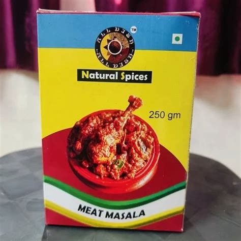 Natural Spices Meat Masala Form Fine Powder Packaging Size Gm