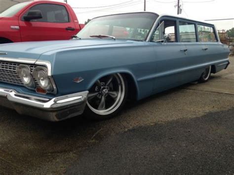 Buy Used 1963 Chevrolet Bel Air Wagon Bagged Air Ride Patina Hot