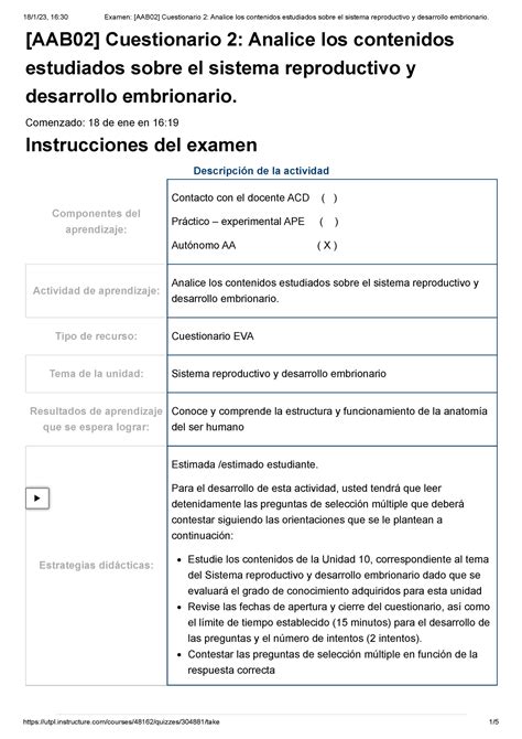 Examen AAB02 Cuestionario 2 Analice Los Contenidos Estudiados Sobre