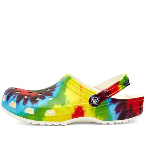 Crocs Classic Tie Dye Graphic Clog Multi End