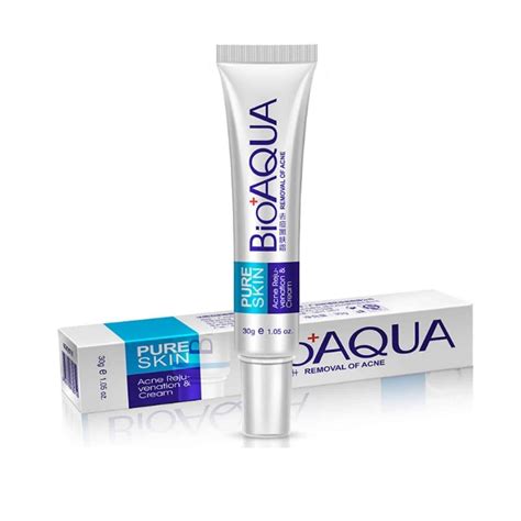 Bioaqua Pure Skin Face Care Acne Treatment Cream - Clear, Smooth, and ...