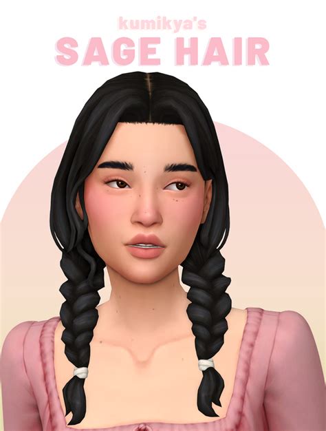 Sage Hair Kumikya On Patreon Sims 4 Mm Cc Sims Four Sims 4 Cc Packs